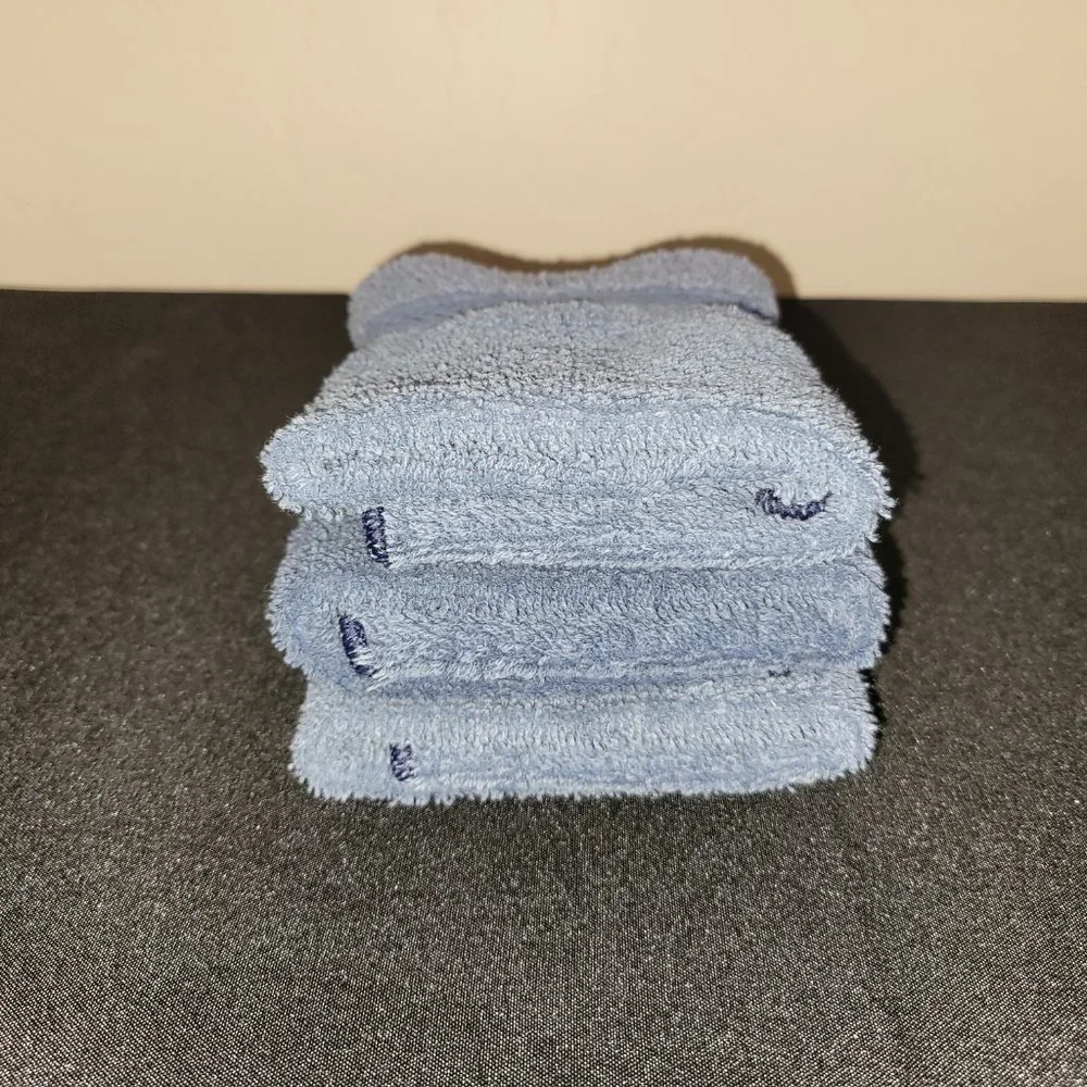 3pc Blue Wash Cloths.